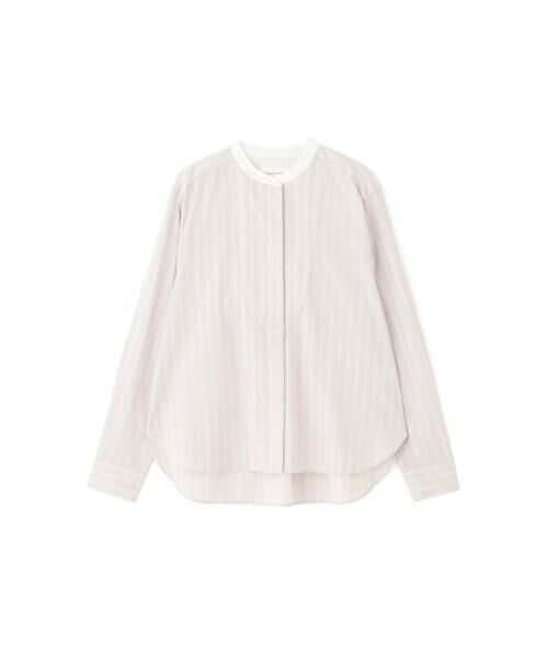 human woman / ヒューマンウーマン シャツ・ブラウス | ◆コットンドビーストライプクレリックシャツ | 詳細20