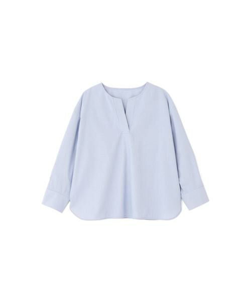 human woman / ヒューマンウーマン シャツ・ブラウス | ◆スキッパーブロードブラウス | 詳細1