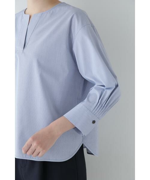 human woman / ヒューマンウーマン シャツ・ブラウス | ◆スキッパーブロードブラウス | 詳細7