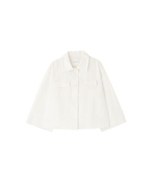 human woman / ヒューマンウーマン シャツ・ブラウス | ◆コットン麻カツラキブラウス | 詳細1