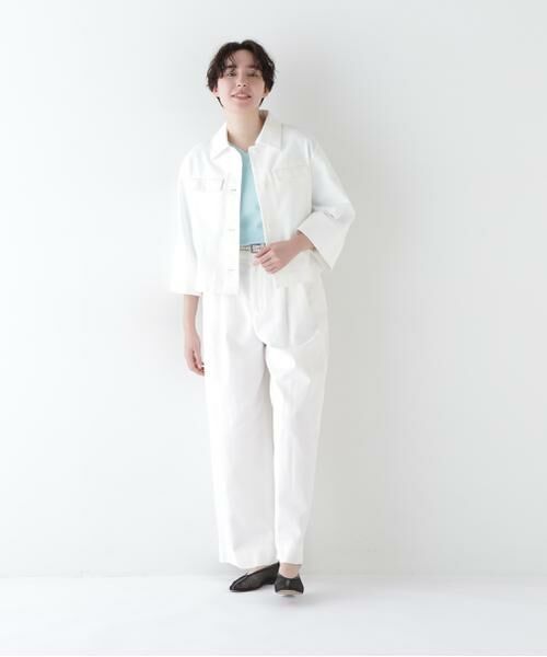 human woman / ヒューマンウーマン シャツ・ブラウス | ◆コットン麻カツラキブラウス | 詳細3