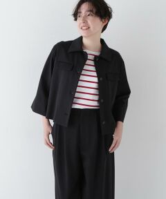 human woman / ヒューマンウーマン シャツ・ブラウス | ◆コットンナイロンポンチSTブラウス