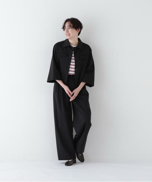 human woman / ヒューマンウーマン シャツ・ブラウス | ◆コットンナイロンポンチSTブラウス | 詳細2