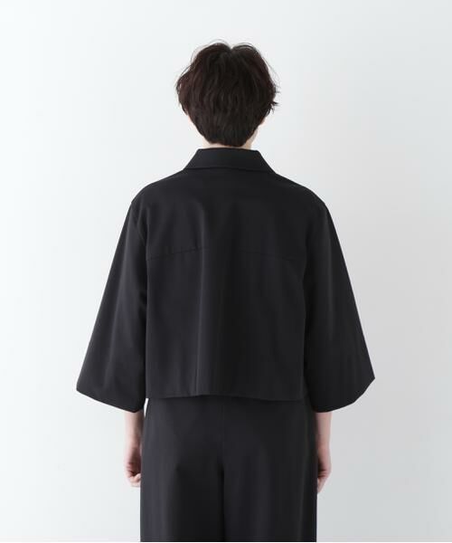 human woman / ヒューマンウーマン シャツ・ブラウス | ◆コットンナイロンポンチSTブラウス | 詳細5