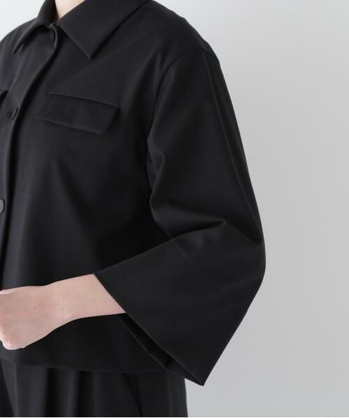 human woman / ヒューマンウーマン シャツ・ブラウス | ◆コットンナイロンポンチSTブラウス | 詳細7