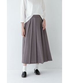 human woman / ヒューマンウーマン スカート | ◆リネンライクブッチャーランダムプリーツスカート