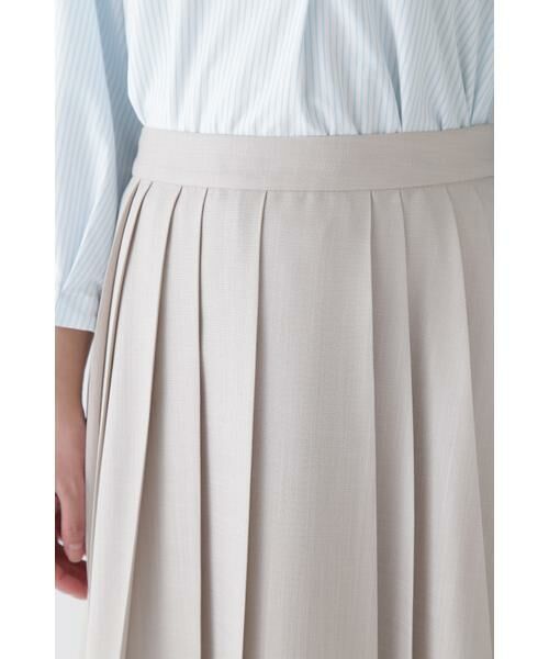 human woman / ヒューマンウーマン スカート | ◆リネンライクブッチャーランダムプリーツスカート | 詳細10