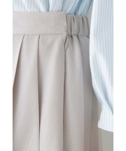 human woman / ヒューマンウーマン スカート | ◆リネンライクブッチャーランダムプリーツスカート | 詳細11