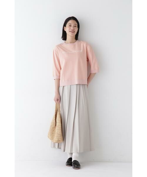 human woman / ヒューマンウーマン スカート | ◆リネンライクブッチャーランダムプリーツスカート | 詳細5