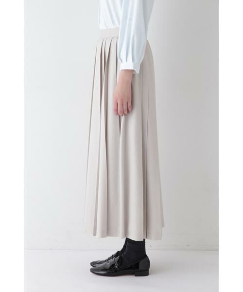 human woman / ヒューマンウーマン スカート | ◆リネンライクブッチャーランダムプリーツスカート | 詳細7