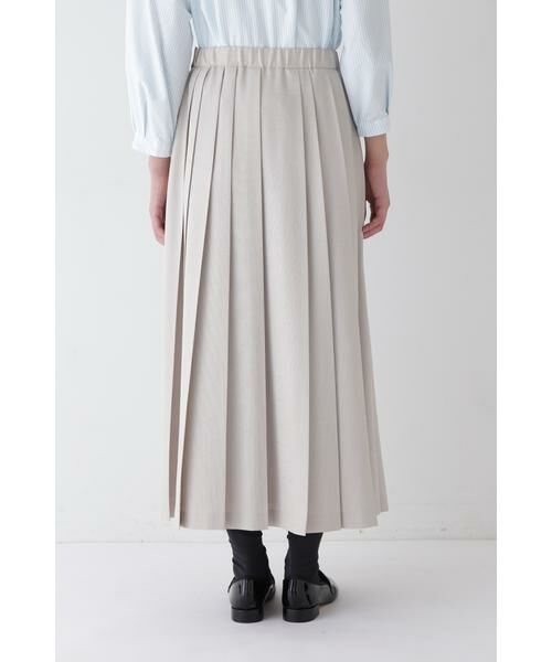 human woman / ヒューマンウーマン スカート | ◆リネンライクブッチャーランダムプリーツスカート | 詳細8