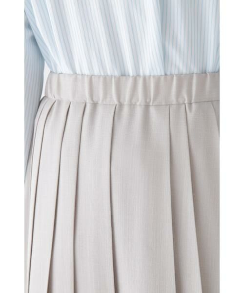 human woman / ヒューマンウーマン スカート | ◆リネンライクブッチャーランダムプリーツスカート | 詳細9