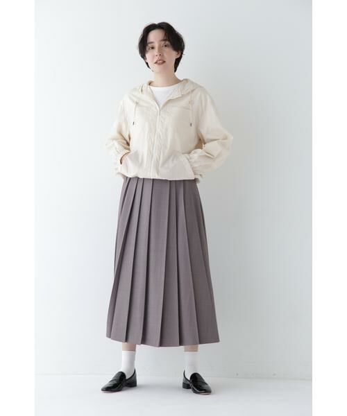 human woman / ヒューマンウーマン スカート | ◆リネンライクブッチャーランダムプリーツスカート | 詳細17