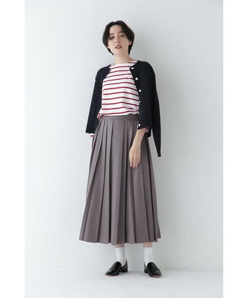human woman / ヒューマンウーマン スカート | ◆リネンライクブッチャーランダムプリーツスカート | 詳細18