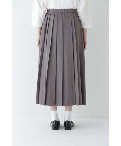 human woman / ヒューマンウーマン スカート | ◆リネンライクブッチャーランダムプリーツスカート | 詳細20