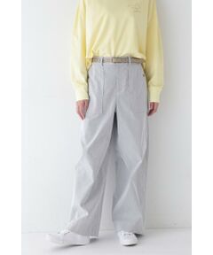 human woman / ヒューマンウーマン パンツ | ◆コードストレッチベイカーセミワイドパンツ