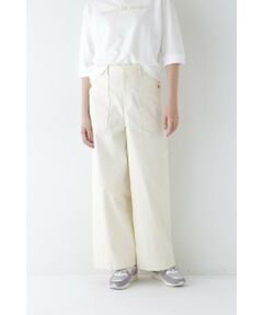 human woman / ヒューマンウーマン パンツ | ◆コードストレッチベイカーセミワイドパンツ