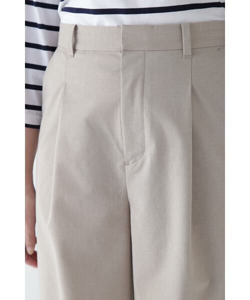 human woman / ヒューマンウーマン パンツ | ◆Ｐレーヨン麻ポプリンマーベルトセミワイドパンツ | 詳細15