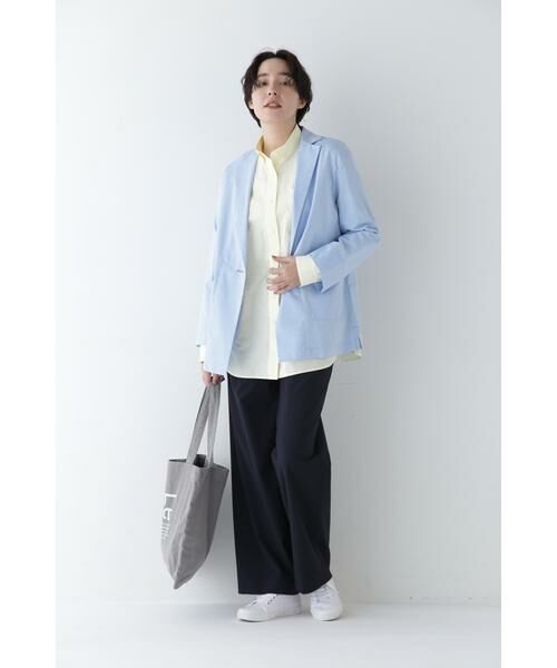 human woman / ヒューマンウーマン パンツ | ◆Ｐレーヨン麻ポプリンマーベルトセミワイドパンツ | 詳細29