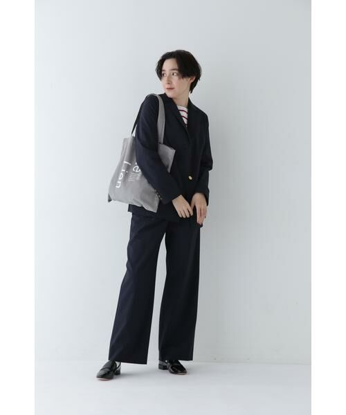 human woman / ヒューマンウーマン パンツ | ◆Ｐレーヨン麻ポプリンマーベルトセミワイドパンツ | 詳細22