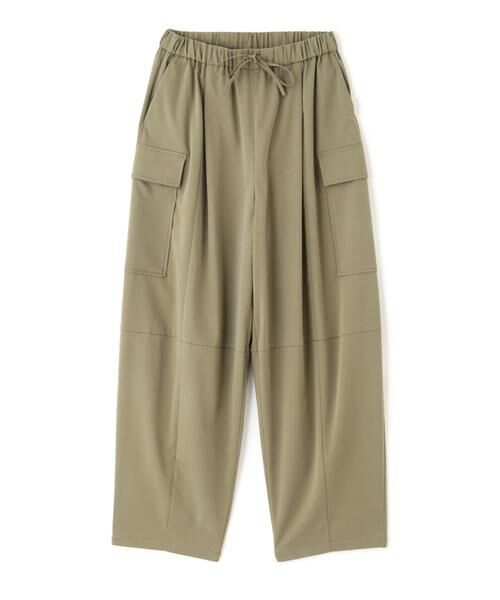 human woman / ヒューマンウーマン パンツ | ◆キュプラポリエステル フィブリルサテンストレッチパンツ | 詳細1