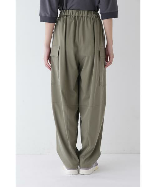 human woman / ヒューマンウーマン パンツ | ◆キュプラポリエステル フィブリルサテンストレッチパンツ | 詳細19