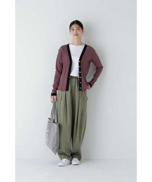 human woman / ヒューマンウーマン パンツ | ◆キュプラポリエステル フィブリルサテンストレッチパンツ | 詳細8