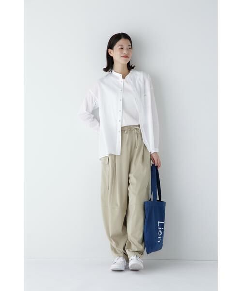 human woman / ヒューマンウーマン パンツ | ◆キュプラポリエステル フィブリルサテンストレッチパンツ | 詳細27