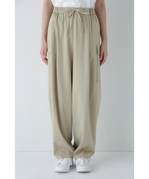 human woman / ヒューマンウーマン パンツ | ◆キュプラポリエステル フィブリルサテンストレッチパンツ | 詳細28