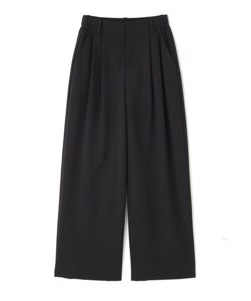 human woman / ヒューマンウーマン パンツ | ◆コットンナイロンポンチSTタックパンツ | 詳細1