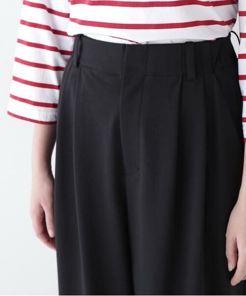 human woman / ヒューマンウーマン パンツ | ◆コットンナイロンポンチSTタックパンツ | 詳細8