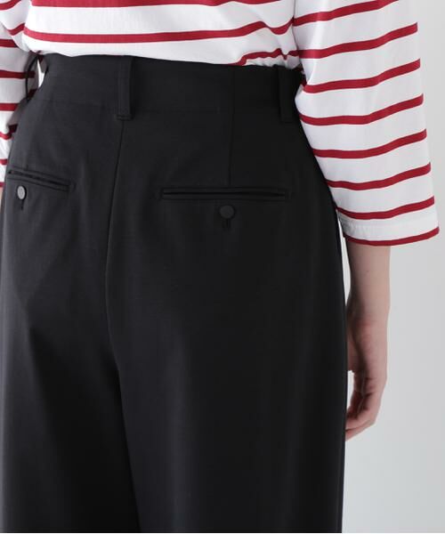 human woman / ヒューマンウーマン パンツ | ◆コットンナイロンポンチSTタックパンツ | 詳細9