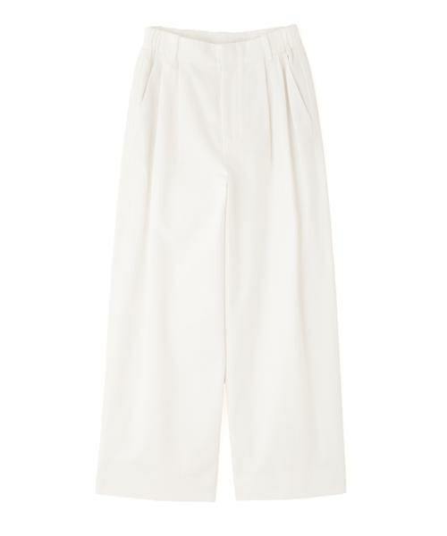 human woman / ヒューマンウーマン パンツ | ◆コットン麻カツラギタックパンツ | 詳細1