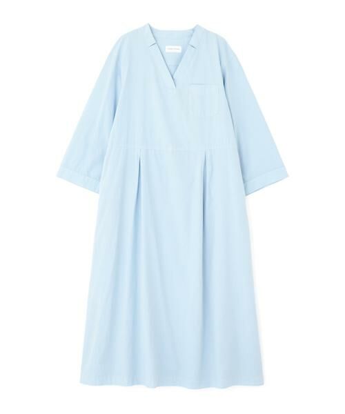 human woman / ヒューマンウーマン ワンピース | ◆製品染め刻み衿ワンピース | 詳細1