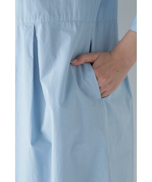 human woman / ヒューマンウーマン ワンピース | ◆製品染め刻み衿ワンピース | 詳細10