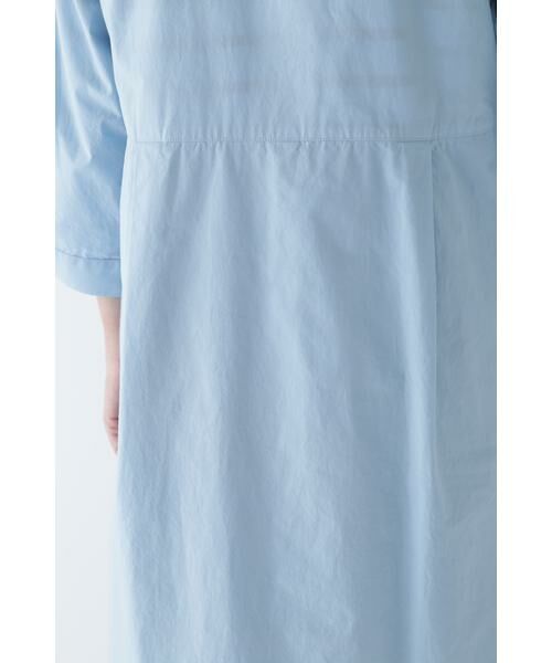 human woman / ヒューマンウーマン ワンピース | ◆製品染め刻み衿ワンピース | 詳細13