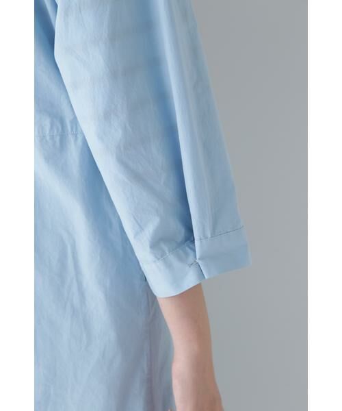 human woman / ヒューマンウーマン ワンピース | ◆製品染め刻み衿ワンピース | 詳細14