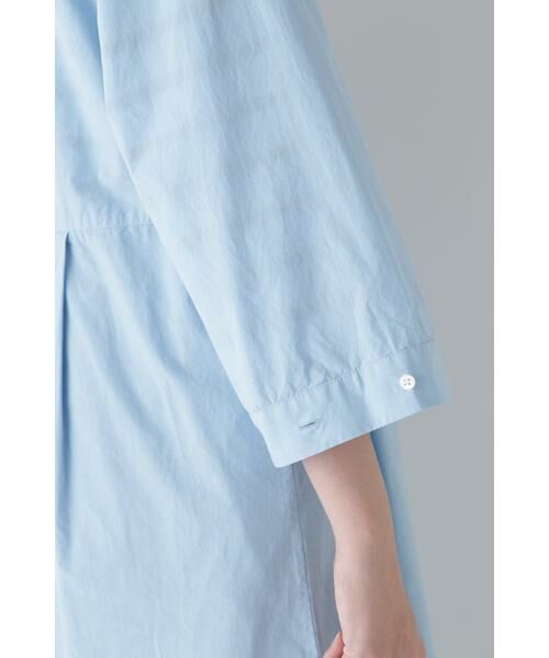 human woman / ヒューマンウーマン ワンピース | ◆製品染め刻み衿ワンピース | 詳細15