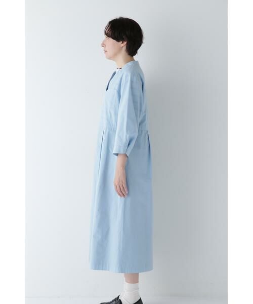 human woman / ヒューマンウーマン ワンピース | ◆製品染め刻み衿ワンピース | 詳細6