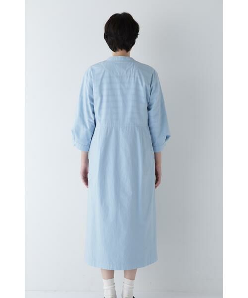 human woman / ヒューマンウーマン ワンピース | ◆製品染め刻み衿ワンピース | 詳細7