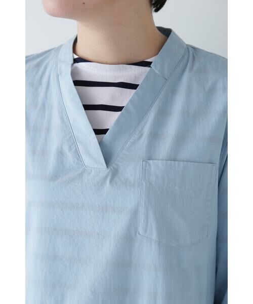 human woman / ヒューマンウーマン ワンピース | ◆製品染め刻み衿ワンピース | 詳細8