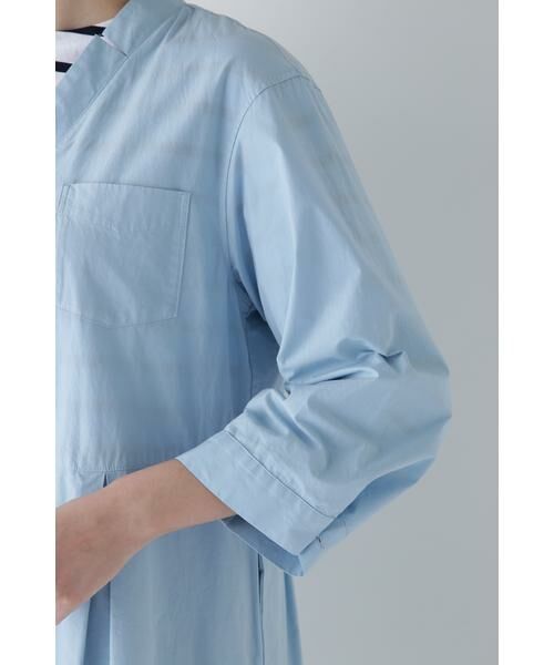 human woman / ヒューマンウーマン ワンピース | ◆製品染め刻み衿ワンピース | 詳細9