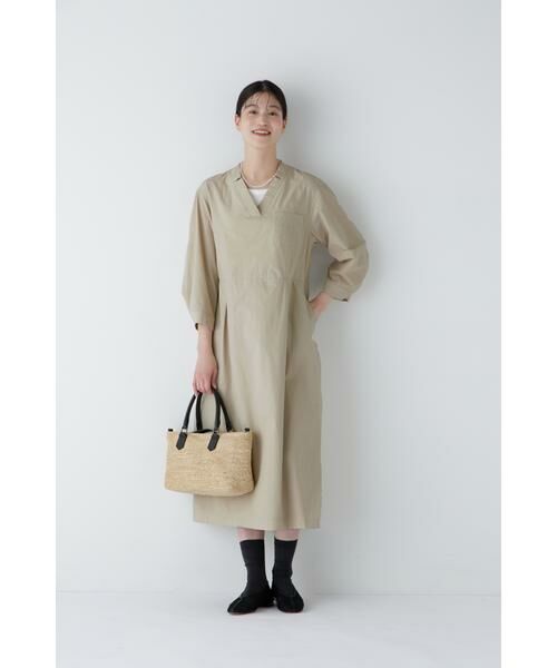 human woman / ヒューマンウーマン ワンピース | ◆製品染め刻み衿ワンピース | 詳細19