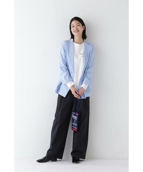 human woman / ヒューマンウーマン ワンピース | ◆コットンナイロンソフトツイルセットアップ | 詳細4