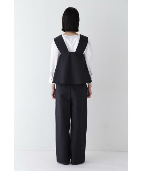 human woman / ヒューマンウーマン ワンピース | ◆コットンナイロンソフトツイルセットアップ | 詳細8