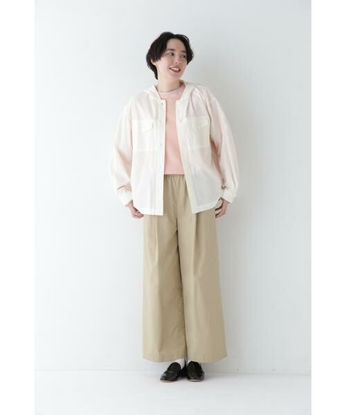 human woman / ヒューマンウーマン ワンピース | ◆コットンナイロンソフトツイルセットアップ | 詳細20