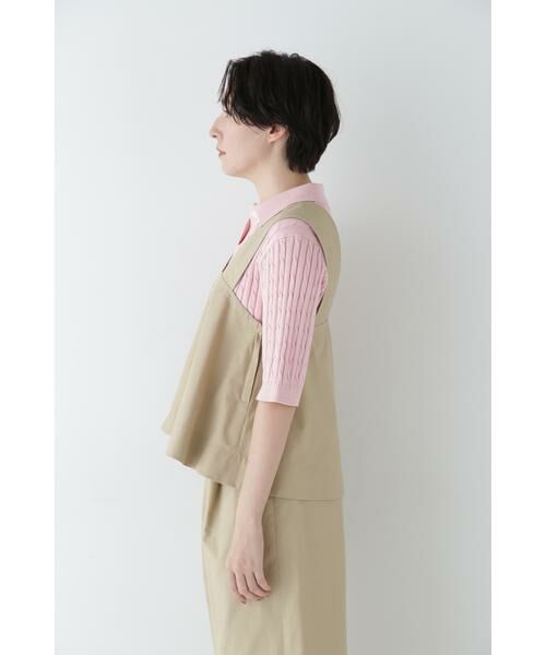 human woman / ヒューマンウーマン ワンピース | ◆コットンナイロンソフトツイルセットアップ | 詳細23