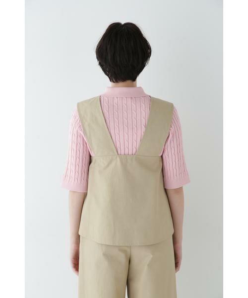 human woman / ヒューマンウーマン ワンピース | ◆コットンナイロンソフトツイルセットアップ | 詳細24