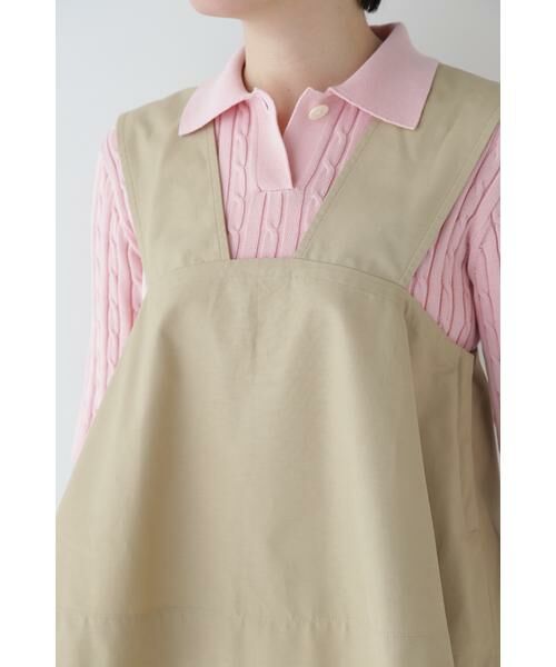 human woman / ヒューマンウーマン ワンピース | ◆コットンナイロンソフトツイルセットアップ | 詳細25