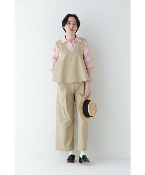 human woman / ヒューマンウーマン ワンピース | ◆コットンナイロンソフトツイルセットアップ | 詳細12